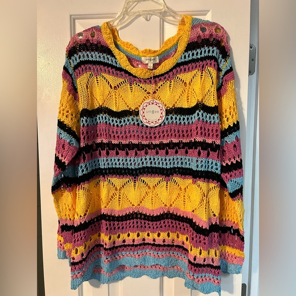 Umgee Sweaters - Umgee Multicolor Knit Sweater Top